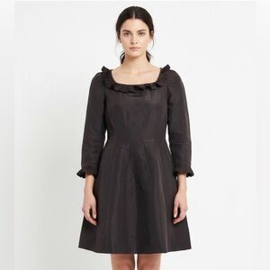 Oscar de la Renta Vintage Black Long Sleeve Dress 8